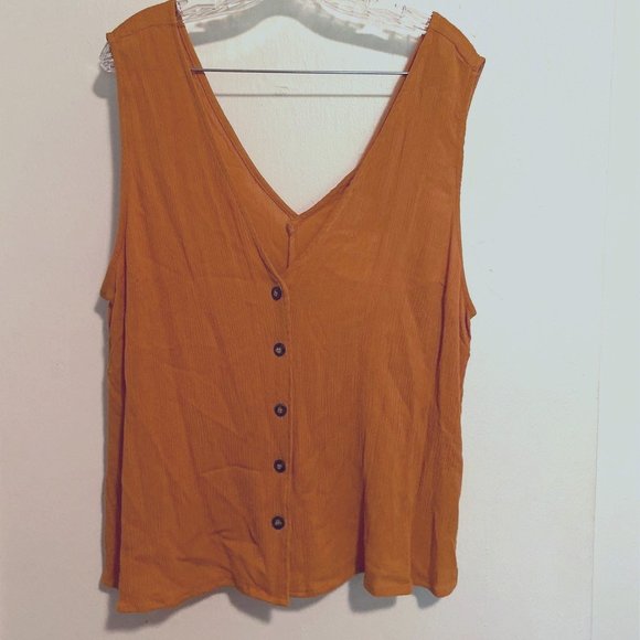 ASOS Tops - ASOS Design Button Through Tank Top in Crinkle